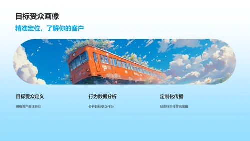 蓝色插画风营销传播活动策划PPT模板