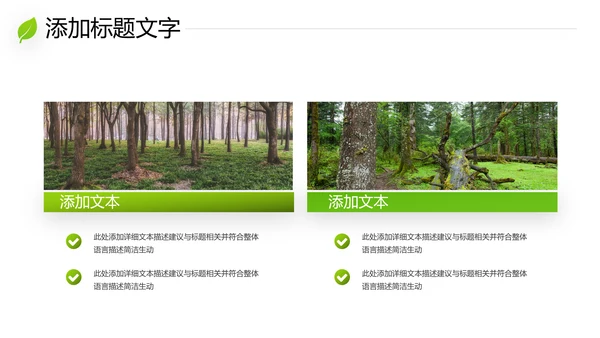 绿色环保森林湿地环境保护生态森林业PPT