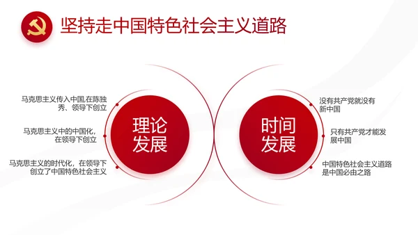 红色党建党支部述职报告动态PPT党课