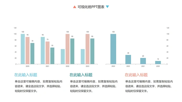 彩色简约商务数据统计图表关系图PPT模板