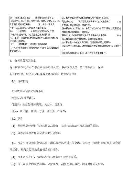 公司、项目监理部应急预案方案