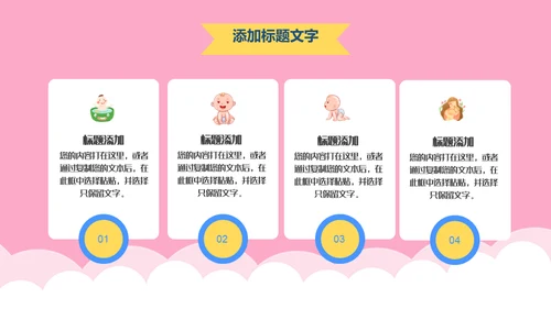 新生儿护理月嫂母婴类通用PPT模板