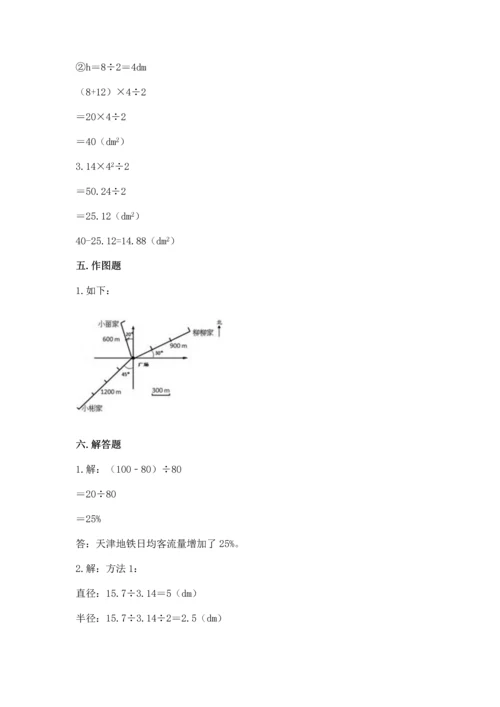 小学六年级上册数学期末测试卷（易错题）word版.docx