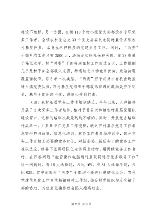 浅谈基层党组织设置存在问题.docx