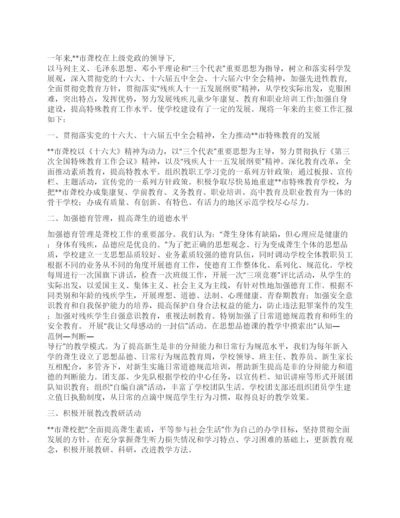 XX年市聋哑学校工作总结.docx