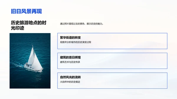 旅游地历史变迁PPT模板