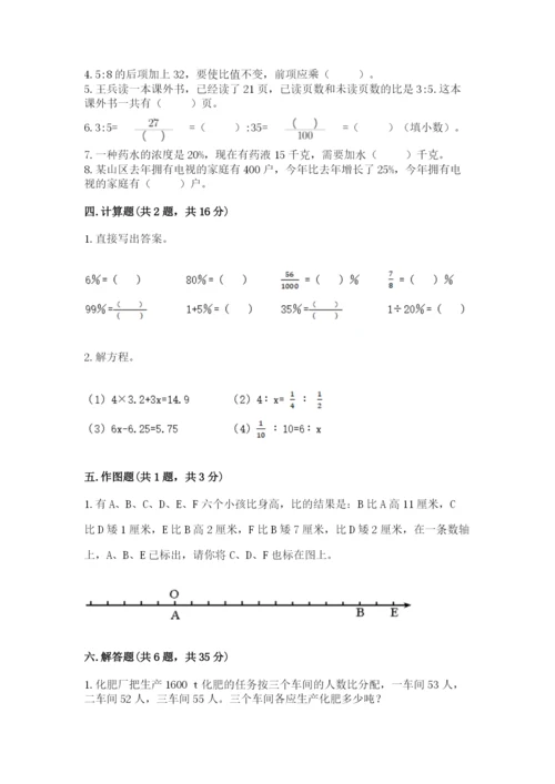 大洼县六年级下册数学期末测试卷（典型题）.docx