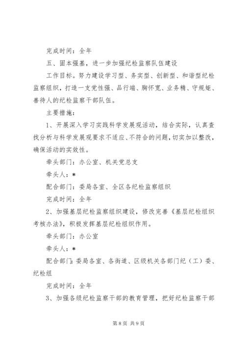 区纪委监察局工作意见.docx