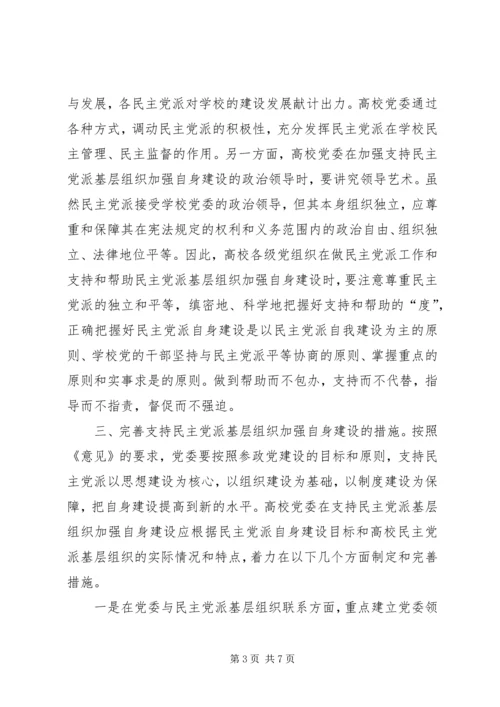 支持高校民主党派基层组织加强自身建设的几点思考 (4).docx