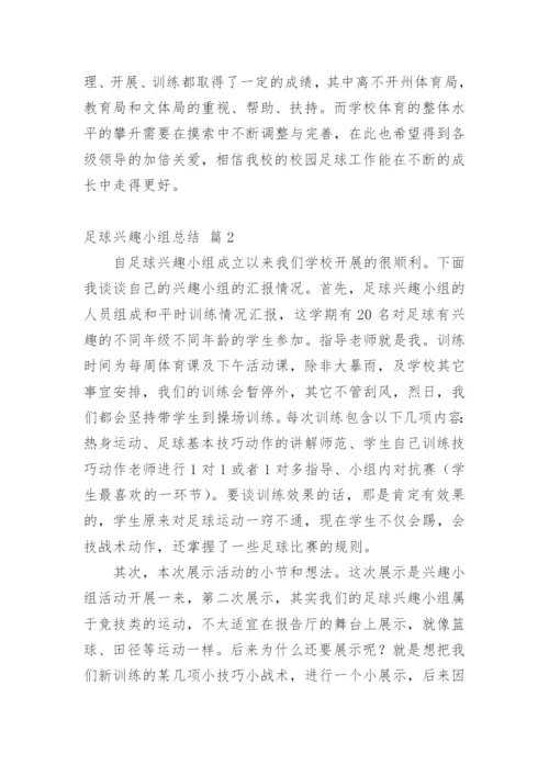 足球兴趣小组总结.docx