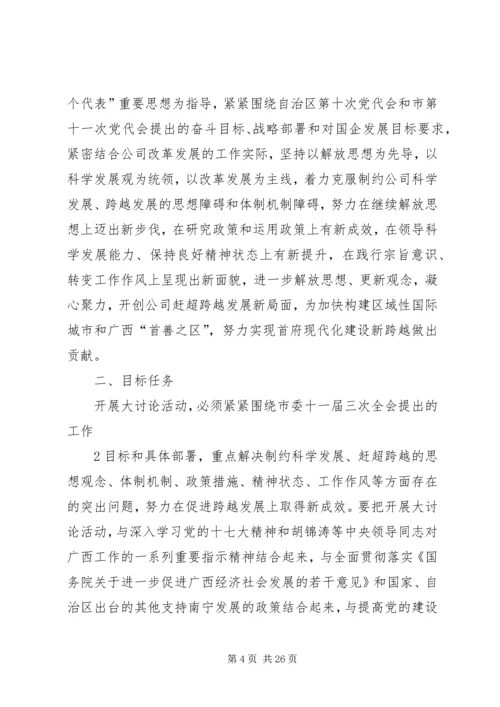 解放思想赶超跨越大讨论活动整改落实方案.docx