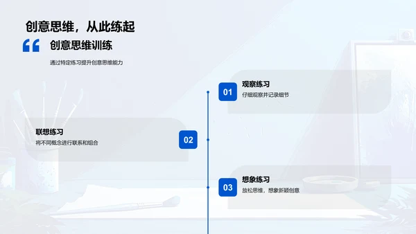 绘画技术与创意培养PPT模板
