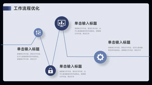 蓝色简约风部门年终工作总结ppt模板工作总结年终总结