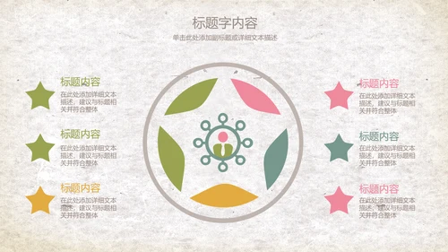 复古精美手绘花卉ppt动态模板