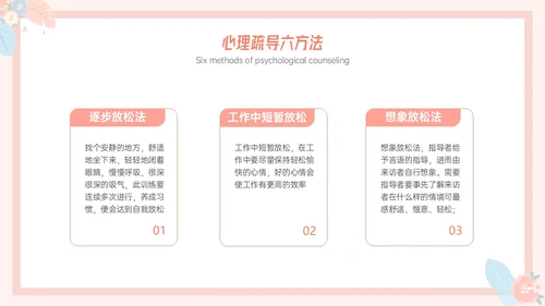 粉色小清新温馨花卉边框新教师心里培训心理健康阳光教育新教师新教师培训