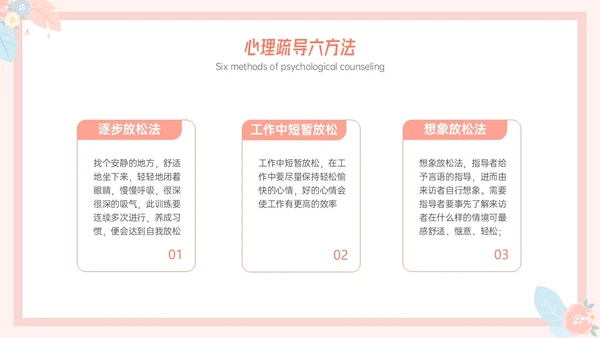 粉色小清新温馨花卉边框新教师心里培训心理健康阳光教育新教师新教师培训
