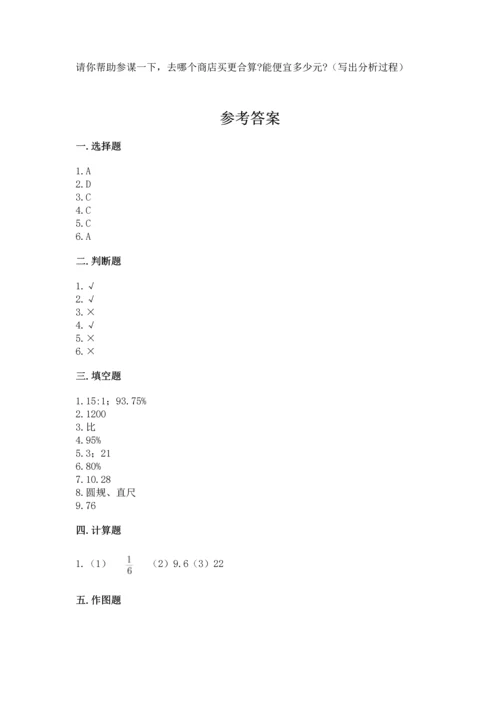 人教版六年级上册数学期末测试卷附答案【突破训练】.docx