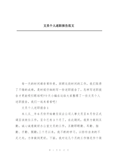 文员个人述职报告范文.docx