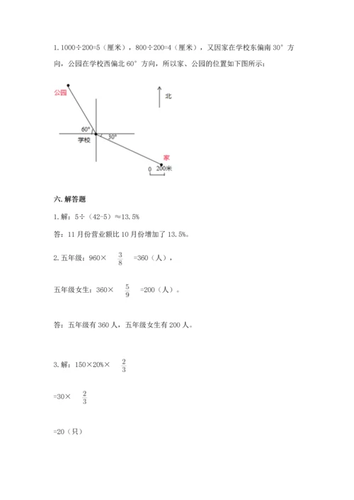 人教版六年级上册数学期末测试卷完美版.docx