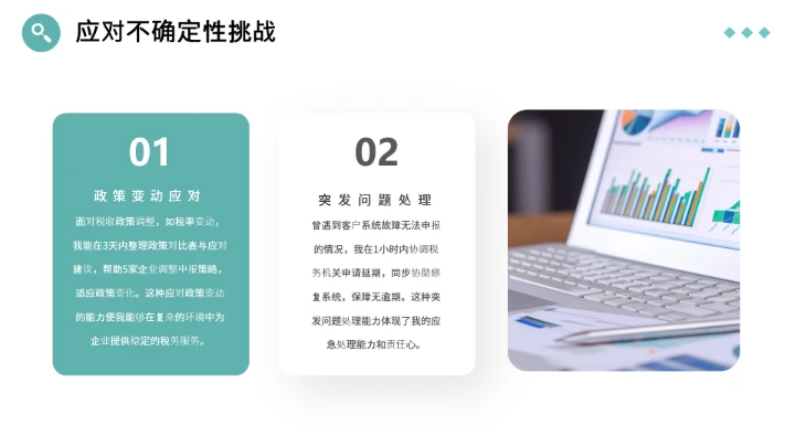 绿色简约会计专业大学生求职综合能力展示职业生涯规划通用PPT模版