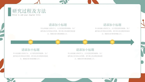 手绘学术风小清新毕业论文答辩开题报告通用PPT答辩1