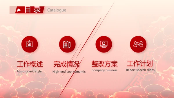 红色喜庆公司开门红工作营销方案动态PPT模板