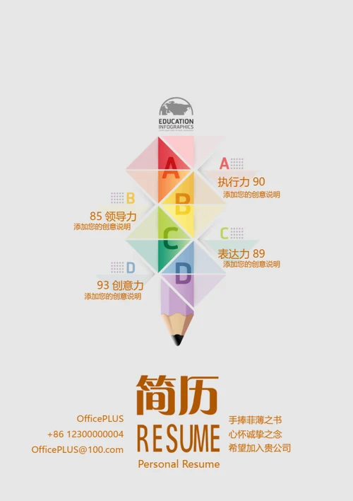 创意个性简历封面