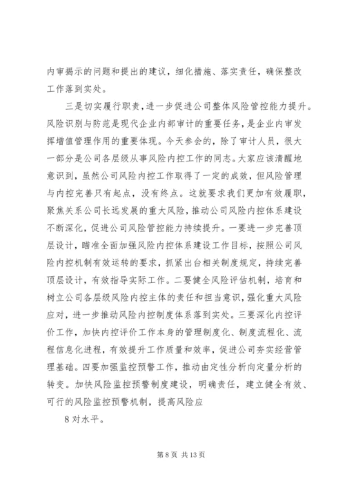 内审分管领导讲话(精) (2).docx