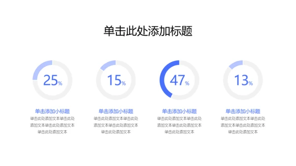 蓝绿色简约年中述职PPT模板