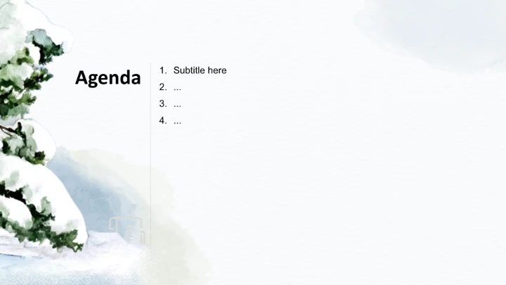 二十四节气大雪PPT主题