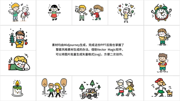 小小艺术家的30件事通用PPT模板