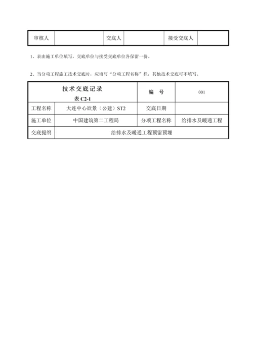 给排水及采暖系统预留预埋技术交底.docx