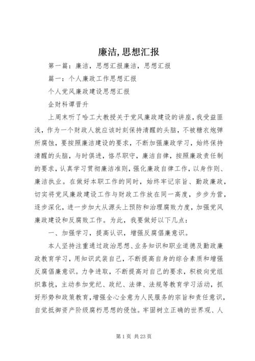 廉洁,思想汇报.docx