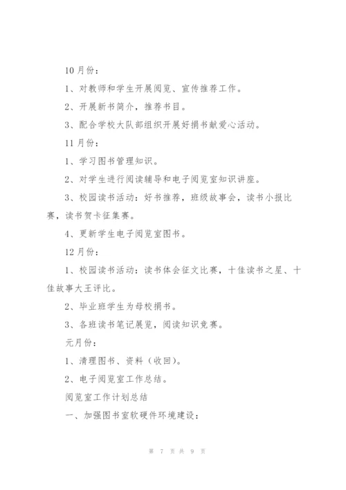 阅览室工作计划总结.docx