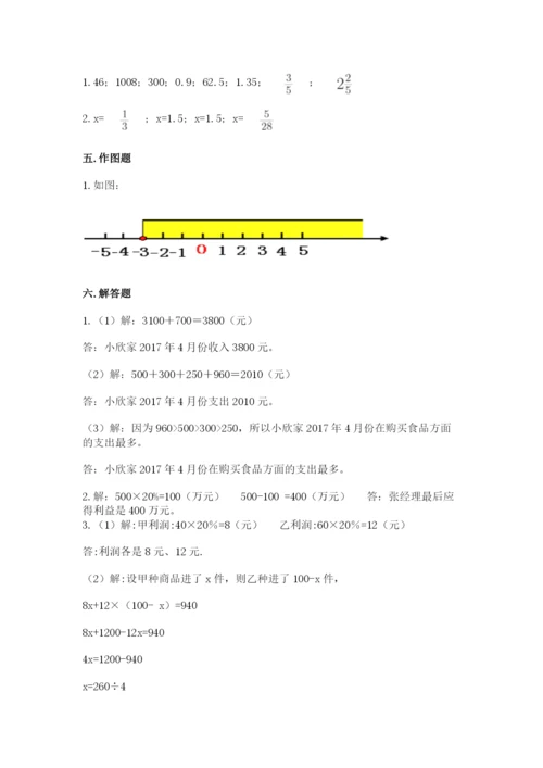 北师大版六年级下册数学 期末检测卷精品【基础题】.docx