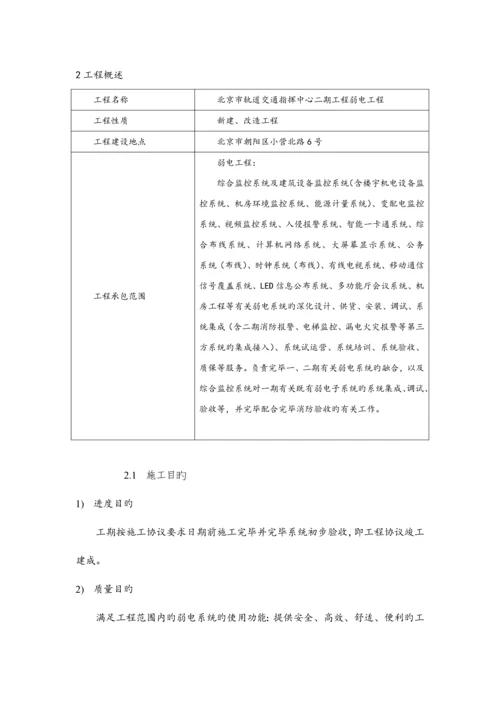 弱电工程施工方案.docx