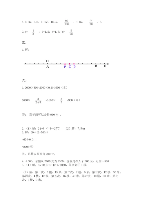冀教版小升初数学模拟试题及参考答案【预热题】.docx