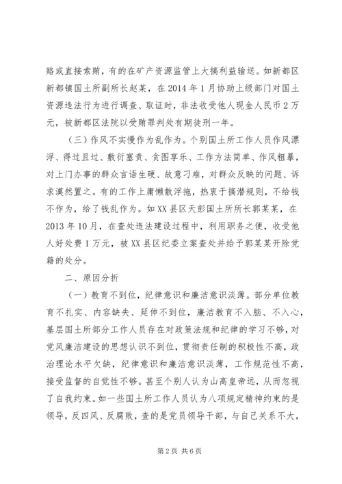 国土所四风和腐败问题监督有效途径专题调研报告.docx