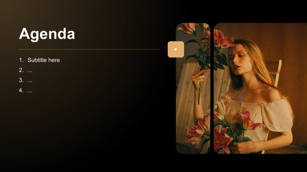 橙色欧美风通用行业画册图集PPT主题