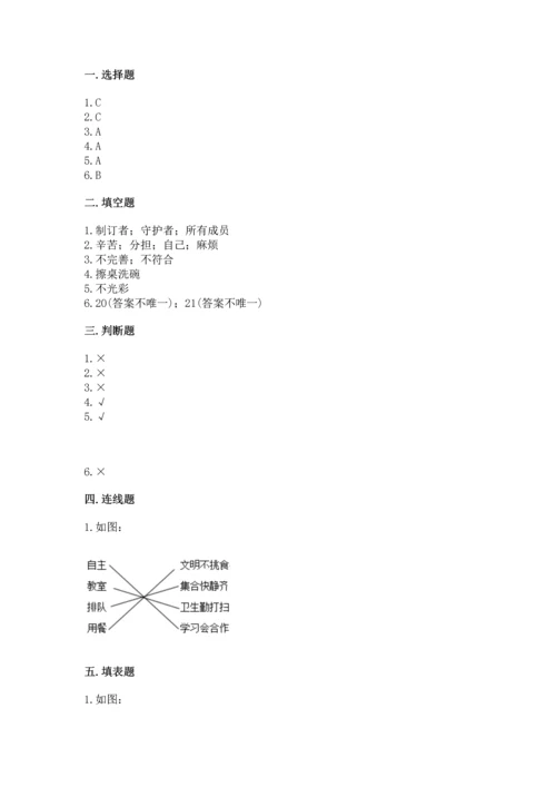 部编版小学四年级上册道德与法治期中测试卷精品（名师推荐）.docx