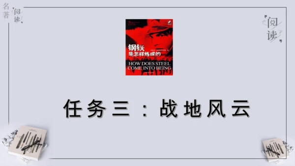 八年级下册 第六单元 名著导读 《钢铁是怎样炼成的》课件(共57张PPT)