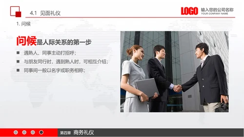 实用员工入职商务礼议培训PPT