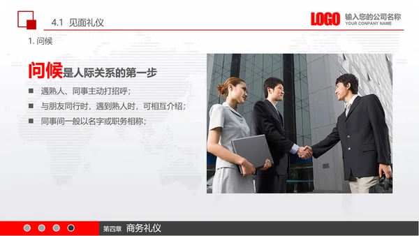 实用员工入职商务礼议培训PPT