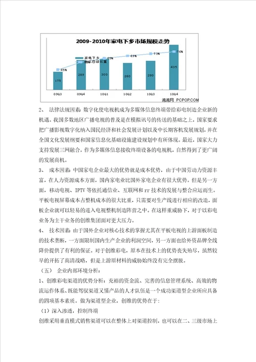 创维平板电视宜宾地区市场营销策划案