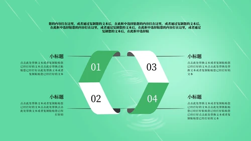 绿色风景清明节日PPT模板