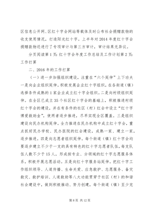 红十字会年度工作总结及工作计划.docx