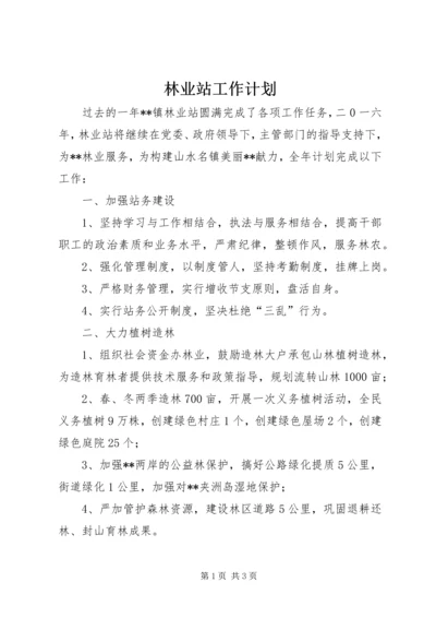 林业站工作计划 (4).docx