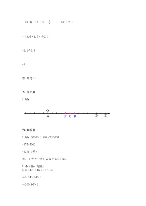 小升初数学期末测试卷（名校卷）word版.docx