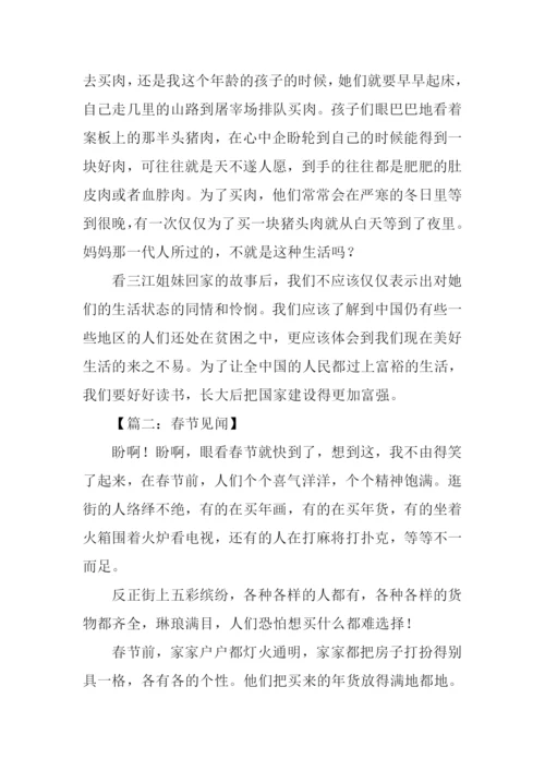 春节见闻作文1000字.docx