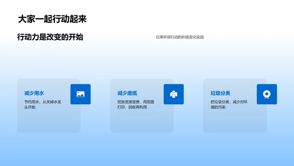 环保行动实践讲座PPT模板